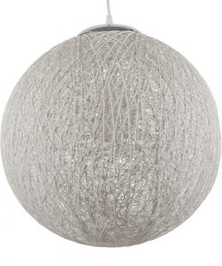 GloboStar® OCEANA 01359 Vintage Κρεμαστό Φωτιστικό Οροφής Μονόφωτο Λευκό Ξύλινο Ψάθινο Rattan Φ40 x Υ40cm 9 GloboStar® OCEANA 01359 Vintage Κρεμαστό Φωτιστικό Οροφής Μονόφωτο Λευκό Ξύλινο Ψάθινο Rattan Φ40 x Υ40cm 3