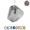 GloboStar® RINA 01307 Μοντέρνο Κρεμαστό Φωτιστικό Οροφής Μονόφωτο Γυάλινο Γκρι Διάφανο Μ14 x Π17 x Υ17cm 2 GloboStar® RINA 01307 Μοντέρνο Κρεμαστό Φωτιστικό Οροφής Μονόφωτο Γυάλινο Γκρι Διάφανο Μ14 x Π17 x Υ17cm