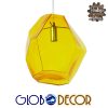 GloboStar® RINA 01308 Μοντέρνο Κρεμαστό Φωτιστικό Οροφής Μονόφωτο Γυάλινο Κίτρινο Διάφανο Μ20 x Π19 x Υ20cm 2 GloboStar® RINA 01308 Μοντέρνο Κρεμαστό Φωτιστικό Οροφής Μονόφωτο Γυάλινο Κίτρινο Διάφανο Μ20 x Π19 x Υ20cm