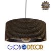 GloboStar® SKOPELOS 01297 Vintage Κρεμαστό Φωτιστικό Οροφής Μονόφωτο 3D από Επεξεργασμένο Σκληρό Καφέ Χαρτόνι Καμπάνα Φ50 x Y20cm 2 GloboStar® SKOPELOS 01297 Vintage Κρεμαστό Φωτιστικό Οροφής Μονόφωτο 3D από Επεξεργασμένο Σκληρό Καφέ Χαρτόνι Καμπάνα Φ50 x Y20cm