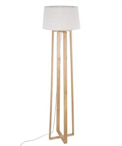 GloboStar® TOWER 01264 Μοντέρνο Φωτιστικό Δαπέδου Μονόφωτο 1 x E27 Μπεζ Ξύλινο Καμπάνα D40 x H166cm 16 GloboStar® TOWER 01264 Μοντέρνο Φωτιστικό Δαπέδου Μονόφωτο 1 x E27 Μπεζ Ξύλινο Καμπάνα D40 x H166cm 5