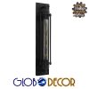 GloboStar® TUBULAR 01033 Vintage Industrial Φωτιστικό Τοίχου Απλίκα Δίφωτο Μαύρο Μεταλλικό Πλέγμα Μ14 x Π13 x Υ47cm 1 GloboStar® TUBULAR 01033 Vintage Industrial Φωτιστικό Τοίχου Απλίκα Δίφωτο Μαύρο Μεταλλικό Πλέγμα Μ14 x Π13 x Υ47cm