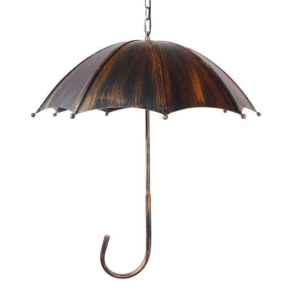 GloboStar® UMBRELLA 01406 Vintage Industrial Κρεμαστό Φωτιστικό Οροφής Πολύφωτο Μαύρο Καφέ Σκουριά Μεταλλικό Φ58 x Υ60cm 7 GloboStar® UMBRELLA 01406 Vintage Industrial Κρεμαστό Φωτιστικό Οροφής Πολύφωτο Μαύρο Καφέ Σκουριά Μεταλλικό Φ58 x Υ60cm - Image 5