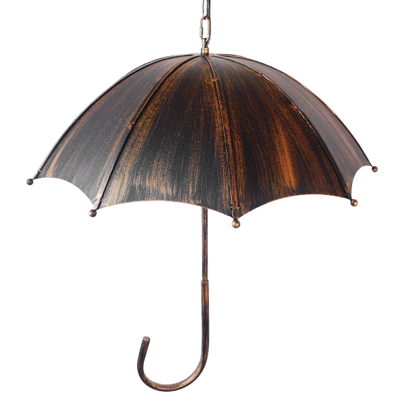 GloboStar® UMBRELLA 01406 Vintage Industrial Κρεμαστό Φωτιστικό Οροφής Πολύφωτο Μαύρο Καφέ Σκουριά Μεταλλικό Φ58 x Υ60cm 8 GloboStar® UMBRELLA 01406 Vintage Industrial Κρεμαστό Φωτιστικό Οροφής Πολύφωτο Μαύρο Καφέ Σκουριά Μεταλλικό Φ58 x Υ60cm - Image 6