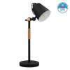 GloboStar® VERITY 01439 Μοντέρνο Επιτραπέζιο Φωτιστικό Πορτατίφ Μονόφωτο Μαύρο Μεταλλικό με Ξύλινες Λεπτομέρειες Φ13 x Υ56cm 1 GloboStar® VERITY 01439 Μοντέρνο Επιτραπέζιο Φωτιστικό Πορτατίφ Μονόφωτο Μαύρο Μεταλλικό με Ξύλινες Λεπτομέρειες Φ13 x Υ56cm