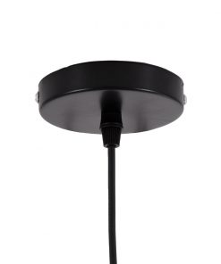 GloboStar® VILI BLACK 01261 Μοντέρνο Κρεμαστό Φωτιστικό Οροφής Μονόφωτο Μαύρο Μεταλλικό Καμπάνα Φ35 x Y27cm 9