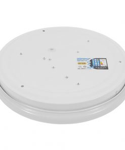 LED Πλαφονιέρα Οροφής Φ26cm 20W 230V 1820lm 180° Αδιάβροχη IP54 Θερμό Λευκό 3000k GloboStar 05551 5