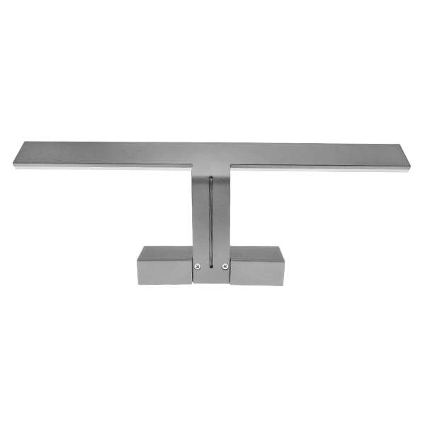 LED Φωτιστικό Τοίχου Αρχιτεκτονικού Φωτισμού 42cm Καθρέπτη Πίνακα Γκρι Αδιάβροχο IP54 12 Watt SMD 2835 120° 1440lm 230V Φυσικό Λευκό GloboStar 93337 4