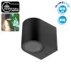 LED Φωτιστικό Τοίχου Αρχιτεκτονικού Φωτισμού Μαύρο Down GU10 Αδιάβροχο IP65 GloboStar 90090