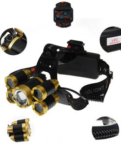 Πανίσχυρος Φακός Κεφαλής LED CREE XML2-T6 CHIP Χρυσό Επαναφορτιζόμενος 5000 Lumen 5200mAh GloboStar 05999 14 Πανίσχυρος Φακός Κεφαλής LED CREE XML2 T6 CHIP Χρυσό Επαναφορτιζόμενος 5000 Lumen 5200mAh GloboStar 05999 5