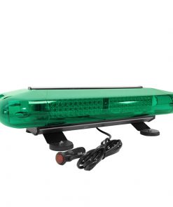 Φάρος Ασφάλειας Security Σήμανσης STROBO Οροφής Αυτοκινήτου Φορτηγού 585CM Πράσινος LED 60W 10 30 Volt με Controller Εναλλαγής Εφέ Προγραμμάτων GloboStar 34322 4