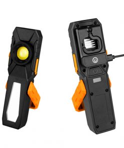 Alternative view of Φορητός Φακός Εργασίας LED Επαναφορτιζόμενος με Μπαταρίες Διπλό Φωτισμό στο Πάνω Μέρος 3 Watt και Πλαϊνό COB 10 Watt GloboStar 07035