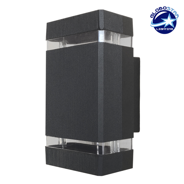 Φωτιστικό Τοίχου Quatro Μαύρο Ματ Αλουμινίου Αδιάβροχο IP65 Up / Down Gu10 GloboStar 90046 3 Φωτιστικό Τοίχου Quatro Μαύρο Ματ Αλουμινίου Αδιάβροχο IP65 Up / Down Gu10 GloboStar 90046