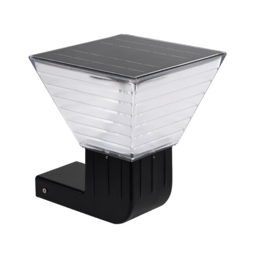 GloboStar® GLOBOSTAR® GRACIOUS 90529 Φωτιστικό Κολωνάκι Κήπου LED 10W 330lm 120° με Ενσωματωμένο Φωτοβολταϊκό Panel 6V 2W & Επαναφορτιζόμενη Μπαταρία Li-ion 3.2V 1800mAh με Αισθητήρα Ημέρας-Νύχτας Αδιάβροχο IP65 Θερμό Λευκό 2700K - Ψυχρό Λευκό 6000K - Γκρι Ανθρακί - Μ29 x Π24 x Υ24cm - 2 Χρόνια Εγγύηση