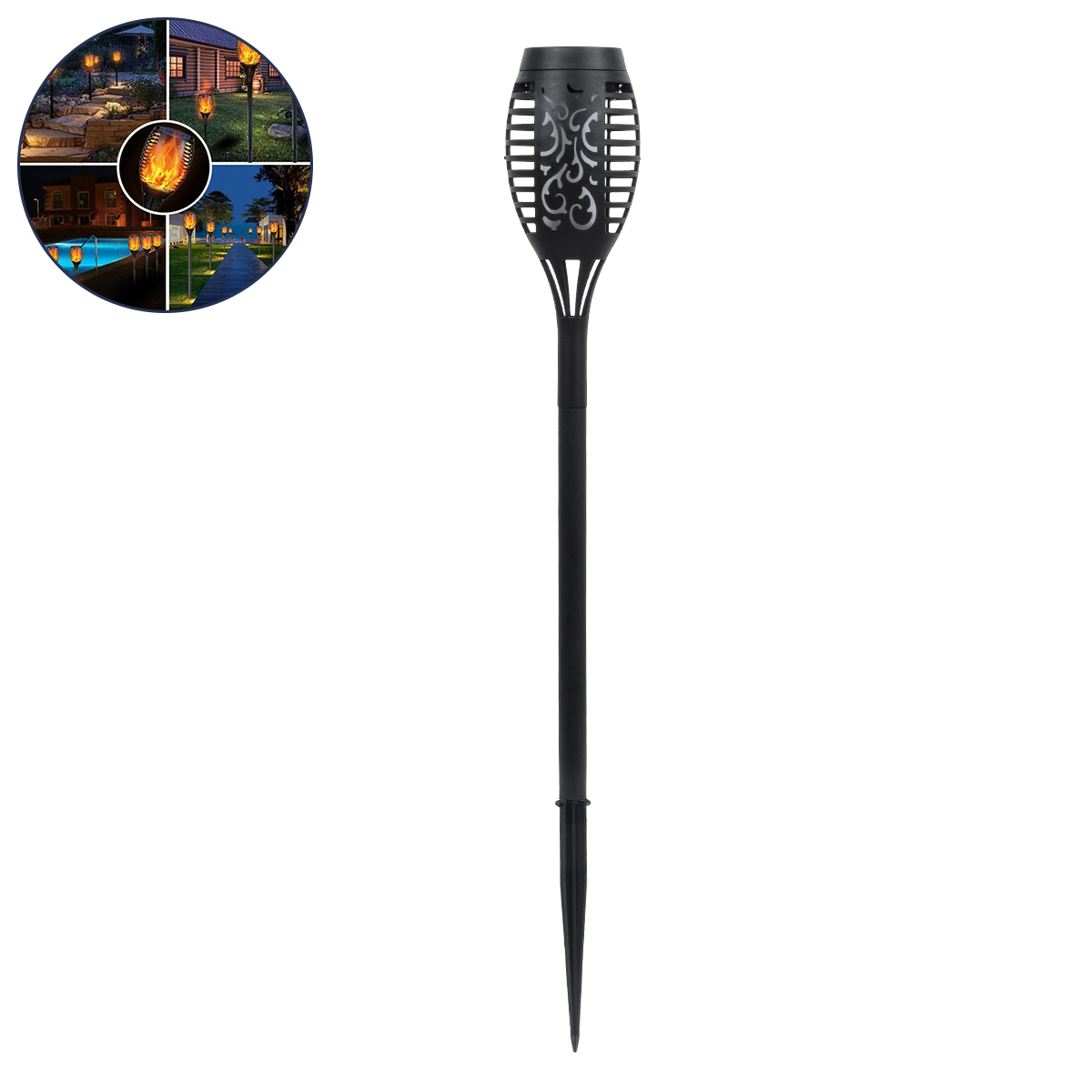 GLOBOSTAR® SOLARDECOR 71527 Διακοσμητικό Φωτιστικό με Βάση Κήπου / Καρφωτό LED 3W 100lm 180° DC 5V με Φωτοβολταϊκό Panel 5V 0.2W & Επαναφορτιζόμενη Μπαταρία Li-ion 3.2V 600mAh Αδιάβροχο IP65 Πορτοκαλί με Εφέ Φλόγας - Μ7 x Π7 x Υ50cm - 2 Χρόνια Εγγύηση 3 GloboStar® GLOBOSTAR® SOLARDECOR 71527 Διακοσμητικό Φωτιστικό με Βάση Κήπου / Καρφωτό LED 3W 100lm 180° DC 5V με Φωτοβολταϊκό Panel 5V 0.2W & Επαναφορτιζόμενη Μπαταρία Li-ion 3.2V 600mAh Αδιάβροχο IP65 Πορτοκαλί με Εφέ Φλόγας - Μ7 x Π7 x Υ50cm - 2 Χρόνια Εγγύηση