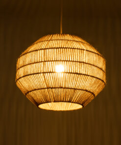 Alternative view of GLOBOSTAR® CAYMAN 00522 Boho Κρεμαστό Φωτιστικό Οροφής με Ντουί 1 x E27 AC 220-240V IP20 - Μπεζ - Μ40 x Π40 x Υ30cm