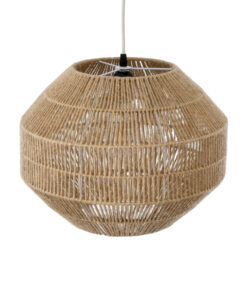 GLOBOSTAR® CAYMAN 00522 Boho Κρεμαστό Φωτιστικό Οροφής με Ντουί 1 x E27 AC 220-240V IP20 - Μπεζ - Μ40 x Π40 x Υ30cm 17 00522 7