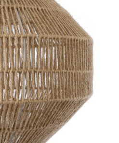 GLOBOSTAR® CAYMAN 00522 Boho Κρεμαστό Φωτιστικό Οροφής με Ντουί 1 x E27 AC 220-240V IP20 - Μπεζ - Μ40 x Π40 x Υ30cm 18 00522 8