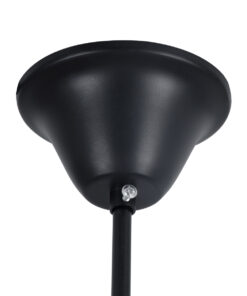 GLOBOSTAR® PENNSYLVANIA 00541 Vintage Κρεμαστό Φωτιστικό Οροφής με Ντουί 6 x E14 AC 220-240V IP20 - Μαύρο & Μπεζ - Μ64 x Π64 x Υ63cm 25 00541 11