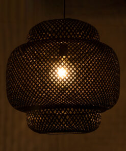Alternative view of GLOBOSTAR® MALDIVES 00579 Boho Κρεμαστό Φωτιστικό Οροφής με Ντουί 1 x E27 AC 220-240V IP20 - Μαύρο - Μ56 x Π56 x Y54cm