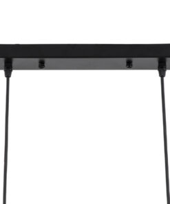 GLOBOSTAR® VERONA 00587 Μοντέρνο Κρεμαστό Φωτιστικό Οροφής με Ντουί 6 x E27 AC 220-240V IP20 - Μαύρο & Χρυσό - Μ100 x Π28 x Υ20cm 18 00587 9