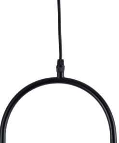 GLOBOSTAR® HAMBURG 00591 Μοντέρνο Κρεμαστό Φωτιστικό Οροφής με Ντουί 1 x E14 AC 220-240V IP20 - Μαύρο & Λευκό - Μ25 x Π20 x Υ50cm 23 00591 10