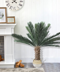 GloboStar® Artificial Garden KIMOLOS 20310 Διακοσμητικό Πλεκτό Καλάθι - Κασπώ Γλάστρα - Flower Pot Μπεζ με Λευκό Φ22cm x Υ26cm 19 005fd3 20022 20310