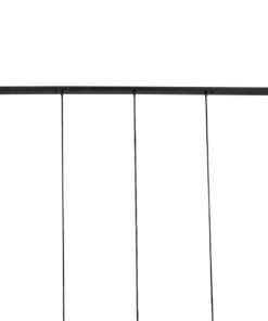 GLOBOSTAR® TRIANGLE 00608 Μοντέρνο Κρεμαστό Φωτιστικό Οροφής με Ντουί 5 x E27 AC 220-240V IP20 - Μαύρο - Μ170 x Π22 x Y130cm 20 00608 9