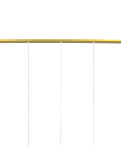 GLOBOSTAR® TRIANGLE 00610 Μοντέρνο Κρεμαστό Φωτιστικό Οροφής με Ντουί 5 x E27 AC 220-240V IP20 - Χρυσό - Μ170 x Π22 x Y130cm 21 00610 9