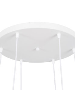 GLOBOSTAR® DILLON 00629 Μοντέρνο Κρεμαστό Φωτιστικό Οροφής με Ντουί 6 x E27 AC 220-240V IP20 - Λευκό & Μπεζ - Μ52 x Π52 x Y130cm 16 00629 7