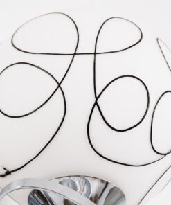 GloboStar® CANTER 00634 Μοντέρνο Επιτοίχιο Φωτιστικό Απλίκα Μονόφωτο 1 x E27 IP20 Ασημί Μέταλλο με Λευκό Γυαλί - Μ14 x Π15 x Υ30cm 23 00634 11