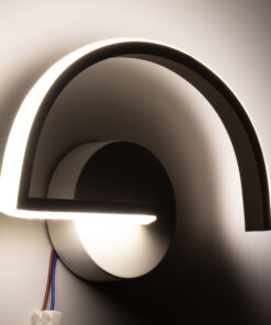 Alternative view of GloboStar® BREYA 00637 Φωτιστικό Τοίχου - Απλίκα LED 10W 1000lm 180° AC 220-240V IP20 Φυσικό Λευκό 4500K Λευκό Μέταλλο - Μ25 x Π17 x Υ4.5cm