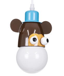 GLOBOSTAR® MONKEY 00640 Παιδικό Κρεμαστό Φωτιστικό Οροφής με Ντουί 1 x E27 AC 220-240V IP20 - Πολύχρωμο - Μ14.5 x Π10.5 x Υ13.5cm 12 00640 4