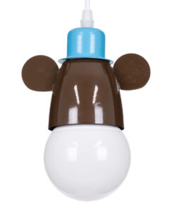 GLOBOSTAR® MONKEY 00640 Παιδικό Κρεμαστό Φωτιστικό Οροφής με Ντουί 1 x E27 AC 220-240V IP20 - Πολύχρωμο - Μ14.5 x Π10.5 x Υ13.5cm 13 00640 5