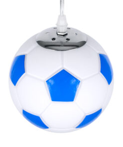 GLOBOSTAR® FOOTBALL 00644 Παιδικό Κρεμαστό Φωτιστικό Οροφής με Ντουί 1 x E27 AC 220-240V IP20 - Λευκό & Μπλε - Μ15 x Π15 x Y18cm 14 00644 6