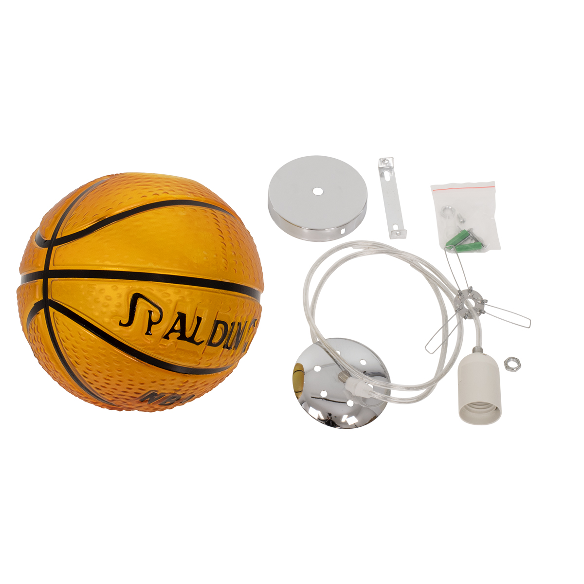 GLOBOSTAR® SPALDING NBA 00645 Παιδικό Κρεμαστό Φωτιστικό Οροφής με Ντουί 1 x E27 AC 220-240V IP20 - Πορτοκαλί & Μαύρο - Μ18 x Π18 x Υ18cm 10 GLOBOSTAR® SPALDING NBA 00645 Παιδικό Κρεμαστό Φωτιστικό Οροφής με Ντουί 1 x E27 AC 220-240V IP20 - Πορτοκαλί & Μαύρο - Μ18 x Π18 x Υ18cm - Image 8