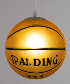 Alternative view of GLOBOSTAR® SPALDING NBA 00649 Παιδικό Κρεμαστό Φωτιστικό Οροφής με Ντουί 1 x E27 AC 220-240V IP20 - Πορτοκαλί & Μαύρο - Μ25 x Π25 x Υ25cm