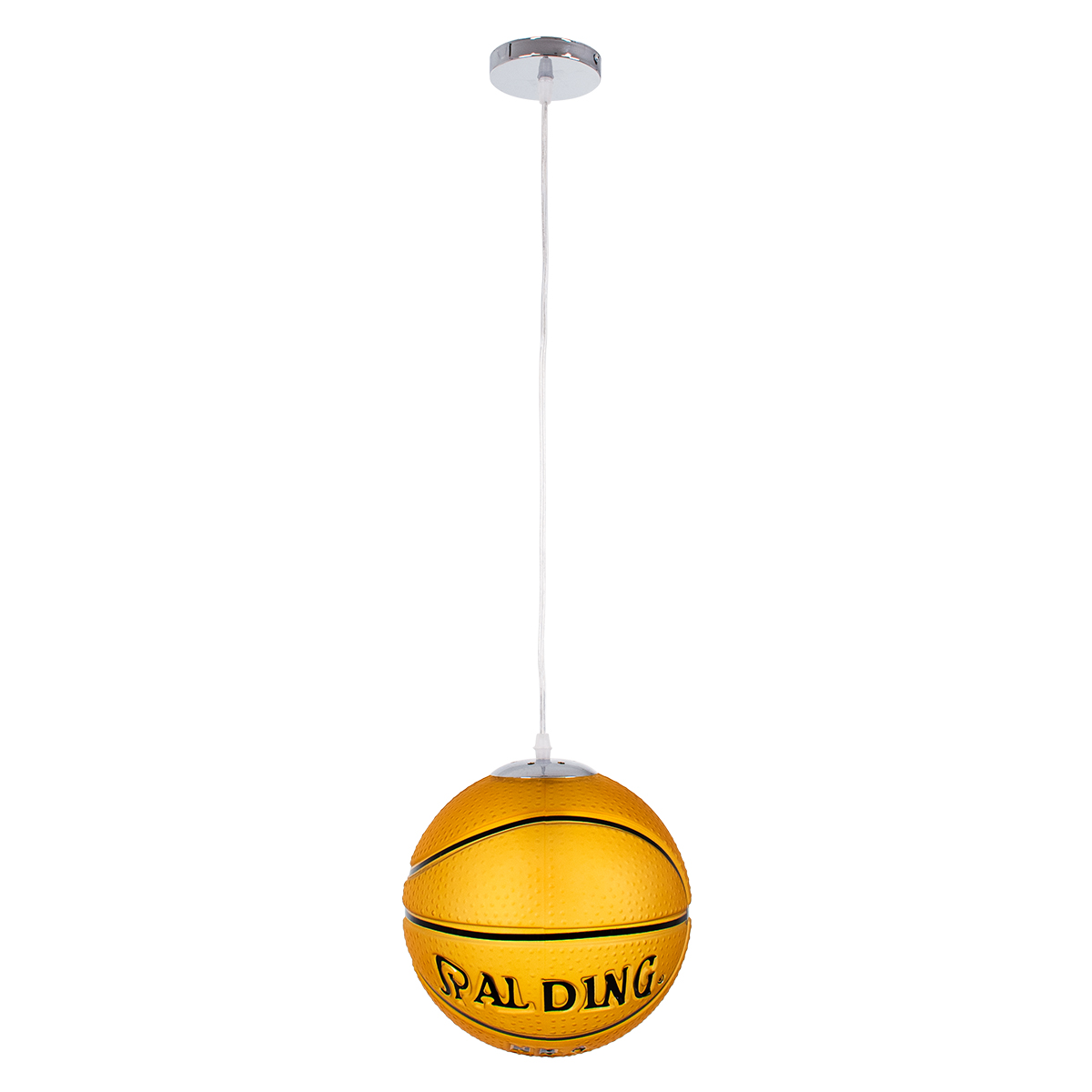 GLOBOSTAR® SPALDING NBA 00649 Παιδικό Κρεμαστό Φωτιστικό Οροφής με Ντουί 1 x E27 AC 220-240V IP20 - Πορτοκαλί & Μαύρο - Μ25 x Π25 x Υ25cm 5 GLOBOSTAR® SPALDING NBA 00649 Παιδικό Κρεμαστό Φωτιστικό Οροφής με Ντουί 1 x E27 AC 220-240V IP20 - Πορτοκαλί & Μαύρο - Μ25 x Π25 x Υ25cm - Image 3