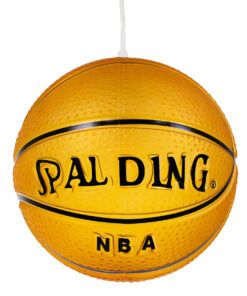 GLOBOSTAR® SPALDING NBA 00649 Παιδικό Κρεμαστό Φωτιστικό Οροφής με Ντουί 1 x E27 AC 220-240V IP20 - Πορτοκαλί & Μαύρο - Μ25 x Π25 x Υ25cm 14 00649 5