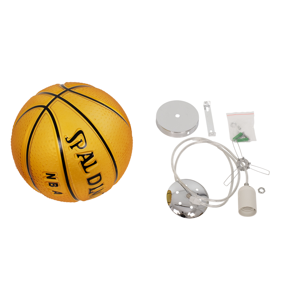 GLOBOSTAR® SPALDING NBA 00649 Παιδικό Κρεμαστό Φωτιστικό Οροφής με Ντουί 1 x E27 AC 220-240V IP20 - Πορτοκαλί & Μαύρο - Μ25 x Π25 x Υ25cm 10 GLOBOSTAR® SPALDING NBA 00649 Παιδικό Κρεμαστό Φωτιστικό Οροφής με Ντουί 1 x E27 AC 220-240V IP20 - Πορτοκαλί & Μαύρο - Μ25 x Π25 x Υ25cm - Image 8