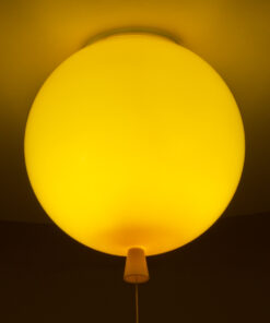 Alternative view of GLOBOSTAR® BALLOON 00651 Παιδικό Φωτιστικό Οροφής με Ντουί 1 x E27 AC 220-240V IP20 - Κίτρινο - Μ30 x Π30 x Υ33cm