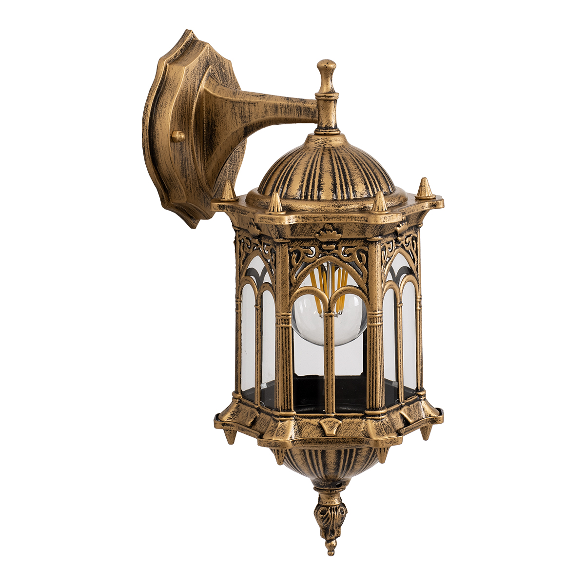 GLOBOSTAR® DARCY 00658 Vintage Φωτιστικό Τοίχου - Απλίκα με Ντουί 1 x E27 AC 220-240V IP20 - Μπρούτζινο Εφέ Σκουριάς - Μ15.5 x Π15.5 x Υ34.5cm 5 GLOBOSTAR® DARCY 00658 Vintage Φωτιστικό Τοίχου - Απλίκα με Ντουί 1 x E27 AC 220-240V IP20 - Μπρούτζινο Εφέ Σκουριάς - Μ15.5 x Π15.5 x Υ34.5cm - Image 3