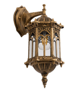 GLOBOSTAR® DARCY 00658 Vintage Φωτιστικό Τοίχου - Απλίκα με Ντουί 1 x E27 AC 220-240V IP20 - Μπρούτζινο Εφέ Σκουριάς - Μ15.5 x Π15.5 x Υ34.5cm 14 00658 4