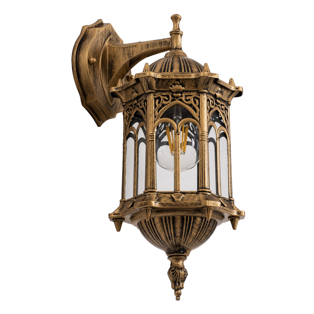 GLOBOSTAR® DARCY 00658 Vintage Φωτιστικό Τοίχου - Απλίκα με Ντουί 1 x E27 AC 220-240V IP20 - Μπρούτζινο Εφέ Σκουριάς - Μ15.5 x Π15.5 x Υ34.5cm 6 GLOBOSTAR® DARCY 00658 Vintage Φωτιστικό Τοίχου - Απλίκα με Ντουί 1 x E27 AC 220-240V IP20 - Μπρούτζινο Εφέ Σκουριάς - Μ15.5 x Π15.5 x Υ34.5cm - Image 4