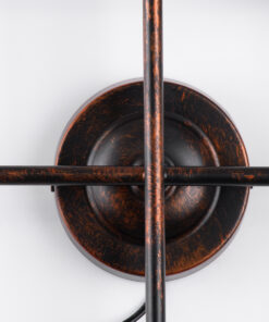 GloboStar® PIPING 00662 Vintage Επιτοίχιο Φωτιστικό Πολύφωτο 4 x E27 IP20 Χάλκινο Μέταλλο - Μ40 x Π9 x Υ52cm 12 00662 6