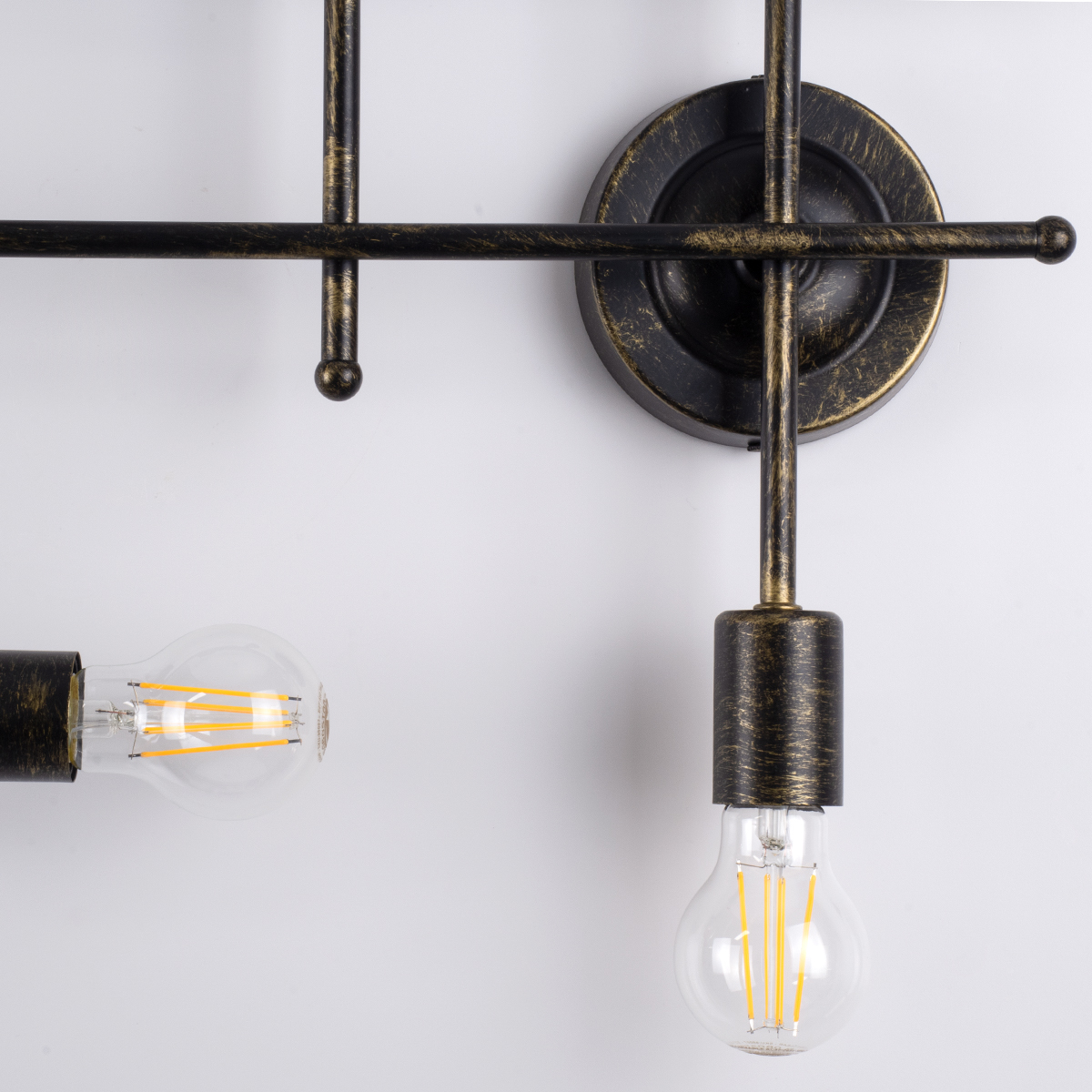 GloboStar® PIPING 00666 Vintage Επιτοίχιο Φωτιστικό Πολύφωτο 6 x E27 IP20 Μπρούτζινο Μέταλλο - Μ66 x Π9.5 x Υ49cm 7 GloboStar® PIPING 00666 Vintage Επιτοίχιο Φωτιστικό Πολύφωτο 6 x E27 IP20 Μπρούτζινο Μέταλλο - Μ66 x Π9.5 x Υ49cm - Image 5