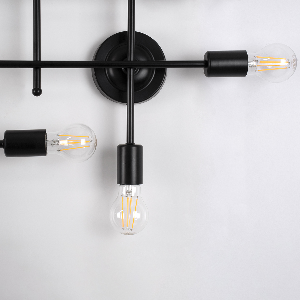 GloboStar® PIPING 00667 Vintage Επιτοίχιο Φωτιστικό Πολύφωτο 12 x E27 IP20 Μαύρο Μέταλλο - Μ78.5 x Π9.5 x Υ64cm 7 GloboStar® PIPING 00667 Vintage Επιτοίχιο Φωτιστικό Πολύφωτο 12 x E27 IP20 Μαύρο Μέταλλο - Μ78.5 x Π9.5 x Υ64cm - Image 5