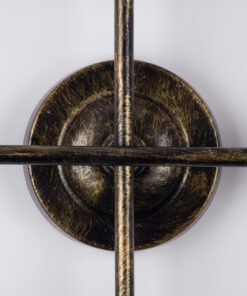 GloboStar® PIPING 00669-1 Vintage Φωτιστικό Οροφής Πλέγμα Πολύφωτο 12 x E27 IP20 Μπρούτζινο Μέταλλο - Μ78.5 x Π9.5 x Υ64cm 13 00669 6 1