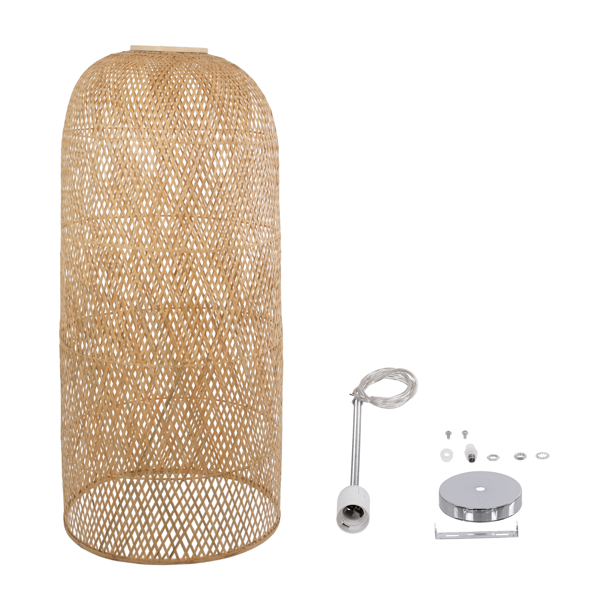 GLOBOSTAR® CALERO 00671 Boho Κρεμαστό Φωτιστικό Οροφής με Ντουί 1 x E27 AC 220-240V IP20 - Μπεζ - Μ50 x Π50 x Y110cm 12 GLOBOSTAR® CALERO 00671 Boho Κρεμαστό Φωτιστικό Οροφής με Ντουί 1 x E27 AC 220-240V IP20 - Μπεζ - Μ50 x Π50 x Y110cm - Image 10