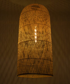 GLOBOSTAR® CALERO 00671 Boho Κρεμαστό Φωτιστικό Οροφής με Ντουί 1 x E27 AC 220-240V IP20 - Μπεζ - Μ50 x Π50 x Y110cm 13 00671 2